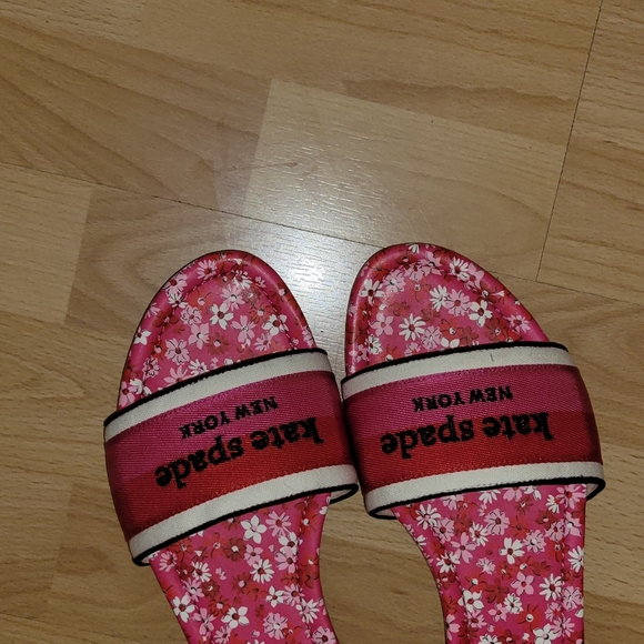 Kate spade meadow slide sandals in pink - Picture 2 of 4